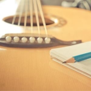 guitar pencil paper